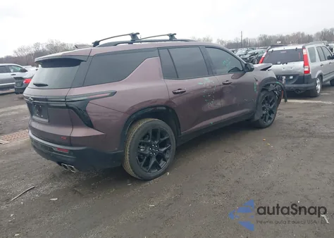2025 Chevrolet Traverse Fwd Rs из США, поврежденный, VIN 1GNERLRS5SJ224810